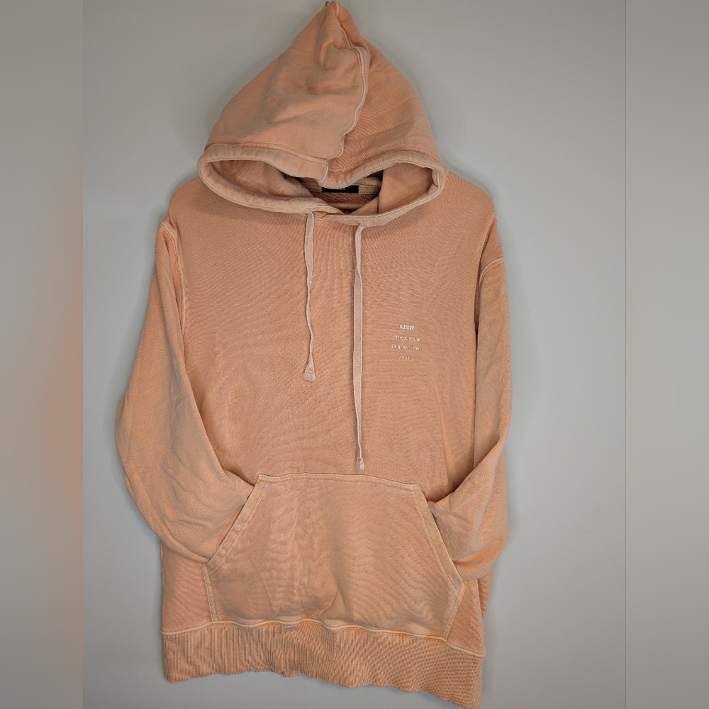 NEUW Peach-Blend Hoodie in Soft Apricot